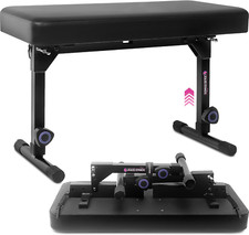 Foldable Dual Adjustable Piano Bench Music Stool - Piano Keyboard Bench Seat for
