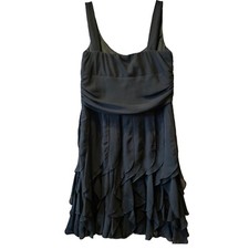 Bisou Bisou Little Black Tiered Sleeveless Dress Size 12