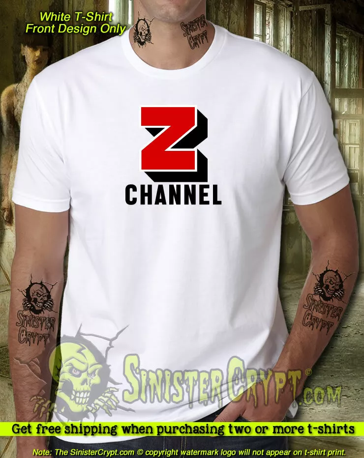 The Z Channel t-shirt, Jerry Harvey Cable Satellite Pay TV Art