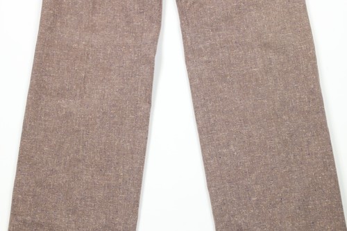 Vtg 60s Rockabilly Mens 28x31 Atomic Fleck Tweed Wide Leg Chino Pants Purple USA - Picture 3 of 12