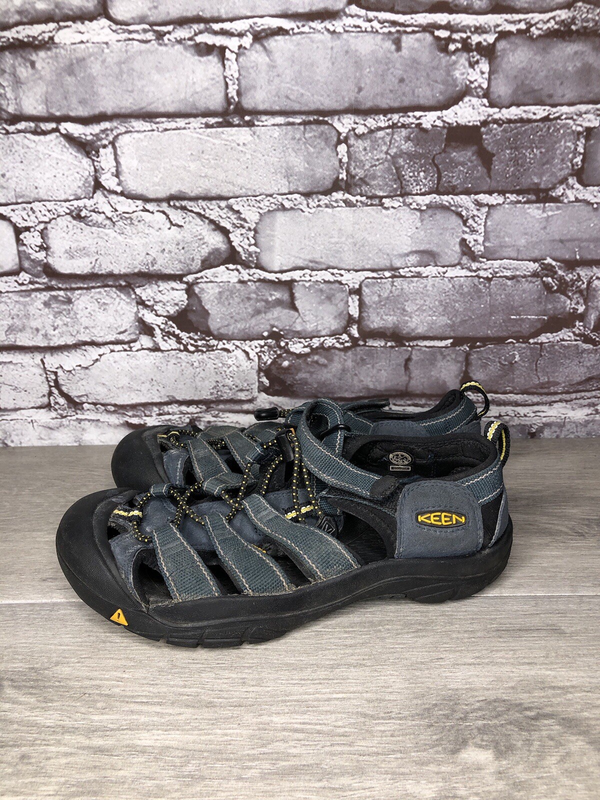 Sandali da pescatore KEEN Newport blu nylon sintetico con coulisse uomo taglia 5M US 37EU