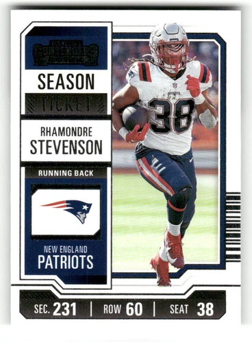 2023 Panini Contenders Rhamondre Stevenson #71