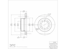 For 2002 Ford E550 Econoline Super Duty Brake Rotor Dynamic Friction 86728SR