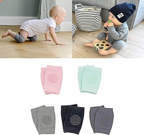 5 Pair Baby Crawling Knee Pad-Anti-Slip Safety Leg & Elbow Protector for Toddler - Picture 3 of 9