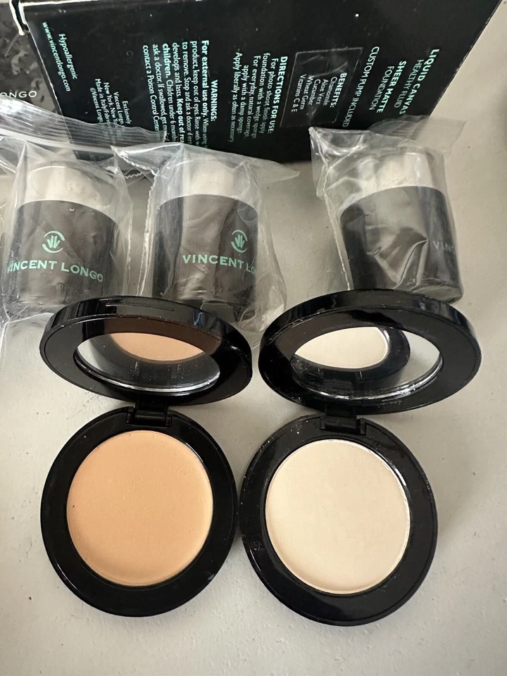 Vincent Longo Makeup Lot , Foundation , Eye Shadow , Concealer , Sharpener, Brus - Image 4 of 4