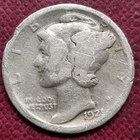 1921 Mercury Dime 10c Circulated Details #80797