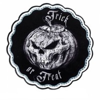 "Untersetzer \"Trick Or Treat\" - Halloween Gothic Totenkopf"