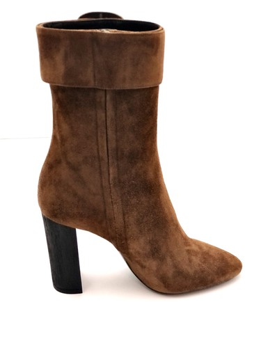 New Saint Laurent Suede Joplin 105 Buckle Boots Sz 37 - 第 3/10 張圖片
