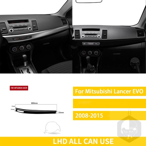 For Mitsubishi Lancer EVO GTS 2008-2015 Car Accessories Plastic Piano Black - Picture 17 of 64