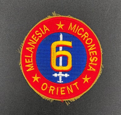 USMC 6th Marine Division Melanesia Micronesia Orient Theatre Made Patch OEF OIF