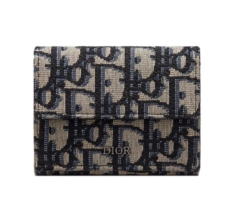 Portefeuille triplé motif trottoir Christian Dior neuf avec sac à poussière msrp