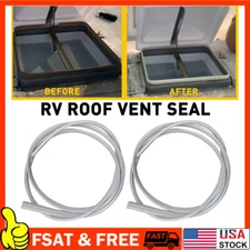 2 Pack For RV Roof Vent Seal 51" TPE Rubber Camper Vent Fan Gasket Replacement A