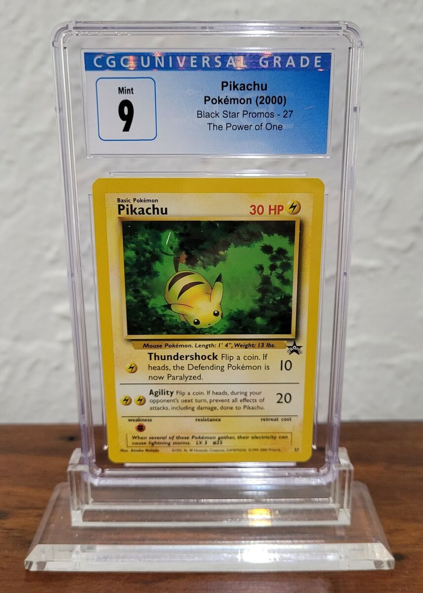 Pokemon 2000 Pikachu #27 Black Star Promos CGC 9 Mint (PSA Pokemon 2000 Pikachu #27 Black Star Promos CGC 9 Mint (PSA