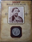 A 1897 Morgan Silver Dollar Coin & Stamp James P Beckwourth