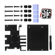 Aluminum Alloy Housing Case Shell with Cooling Fan Heatsink For Orange Pi 5 Plus