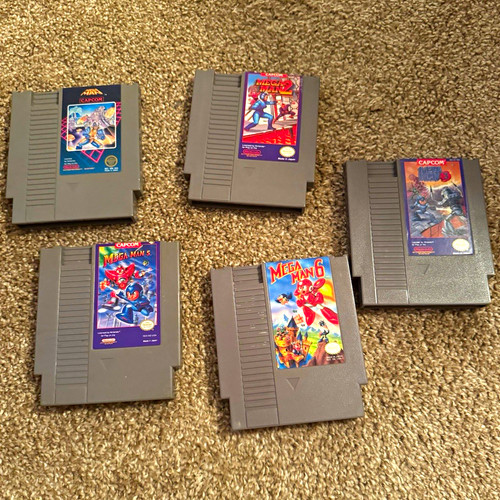 Mega Man NES Cartridge Lot: Mega Man 1 2 3 5 6