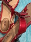 ME TOO Womens Brianna Red Metallic Thong Flip Flop Sandals Size 9.5M — photo 4