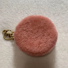 COACH Coach Coin Case Shearling CO226 Pink Charm