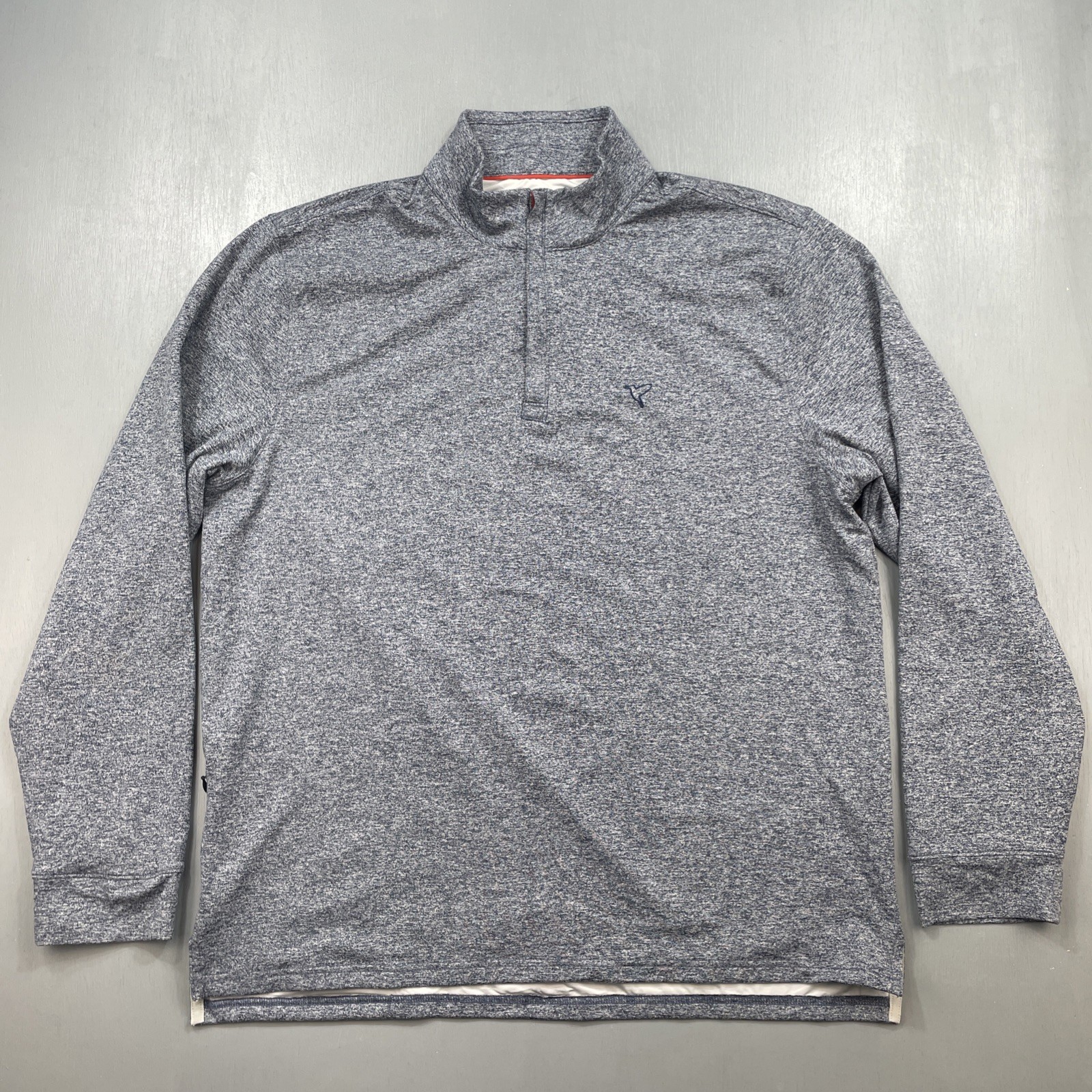 Birddogs Shirt Mens XL 1/4 Quarter Zip Performance Pullover Golf Navy Heather