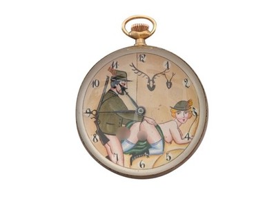 DOXA (Switzerland) Antique Automaton Pocket Watch, Novelty, Early 20th Century
