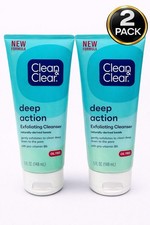  2 Pack Clean  Clear Deep Action Exfoliating Cleanser 5oz Ea. M5