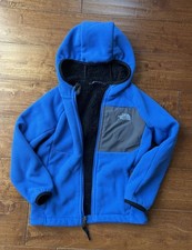 The North Face Glacier Boys Fleece Jacket Size 6 Blue, Full Zip