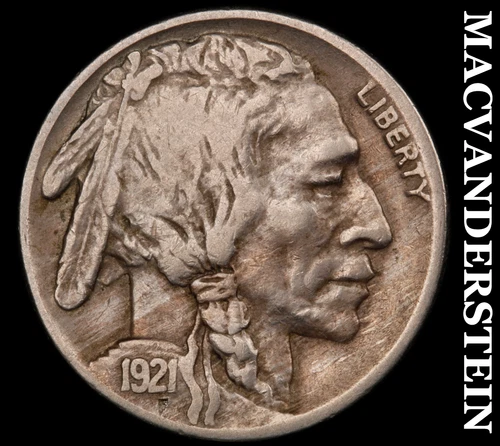 1921-S Buffalo Nickel- Very Fine Semi Key Better Date No Reserve #i8209