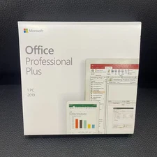 Microsoft Office 2019 Pro Plus DVD/ Home &Business | For 3 PCs | Factory Sealed