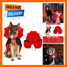 Dog Vampire Costume Cape Large Size for Medium and Large Dogs Halloween Party