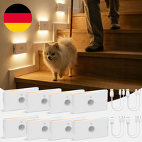 LED Nachtlicht Dimmbar Mit Bewegungsmelder & DäMmerungssensor Akku 8 StüCk