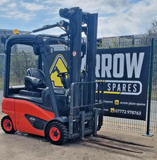 LINDE E16P ELECTRIC COUNTERBALANCE FORKLIFT / CONTAINER SPEC / 749 HOURS ONLY!