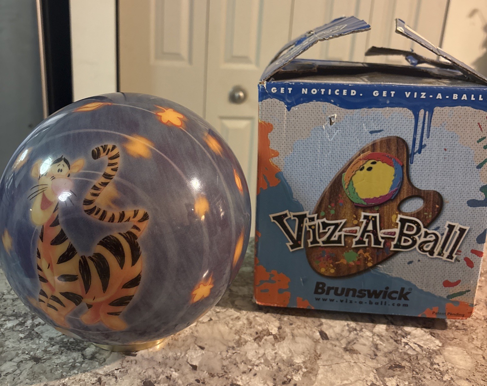 Brunswick Tigger Viz-A Ball Bowling Ball Drilled With Origin