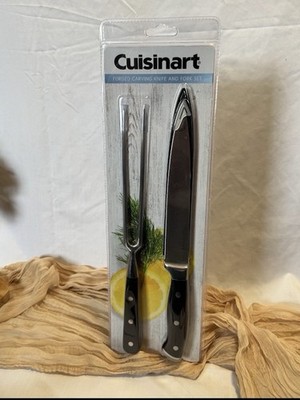 Cuisinart Forged Carving Knife & Fork Set High-Carbon Steel C77TRCS-2P2