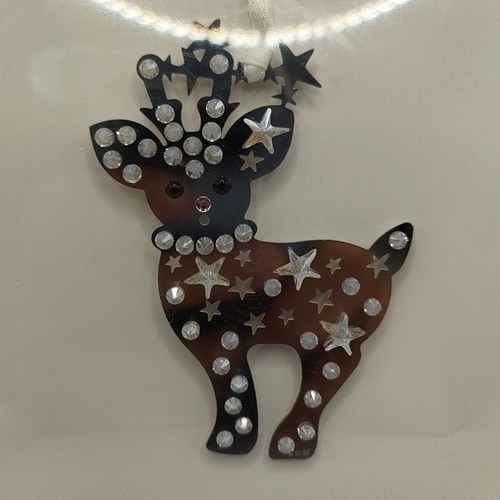 Swarovski Crystal Pixel Baby Reindeer Figurine Ornament w/ Original Box 5004501 - Picture 6 of 8