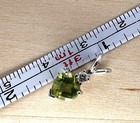 14k Peridot & Moissanite Heart Pendant — photo 7