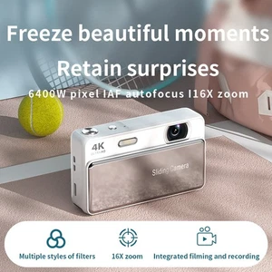 Caméra numérique compacte Slider 64MP 16X Zoom numérique 2.8 de pouce HD Affichage
