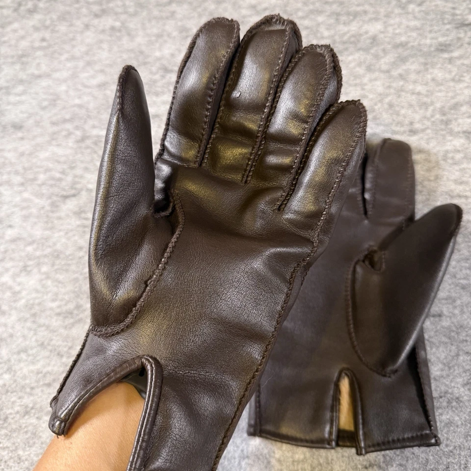 Guantes vintage para dama 100 % forro de piel de conejo talla mediana Foto 3 de 4