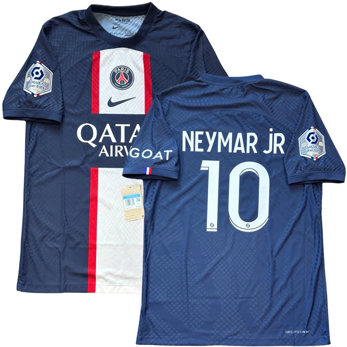 Maillot Nike PSG Neymar Jr 2019-2020 - Domicile, Taille M - Player Issue - Brésil