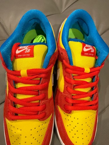 Nike SB Dunk Low Pro Bart Simpson Ds BQ6817-602 OG - Size 9.5 - Brand New - Picture 8 of 10