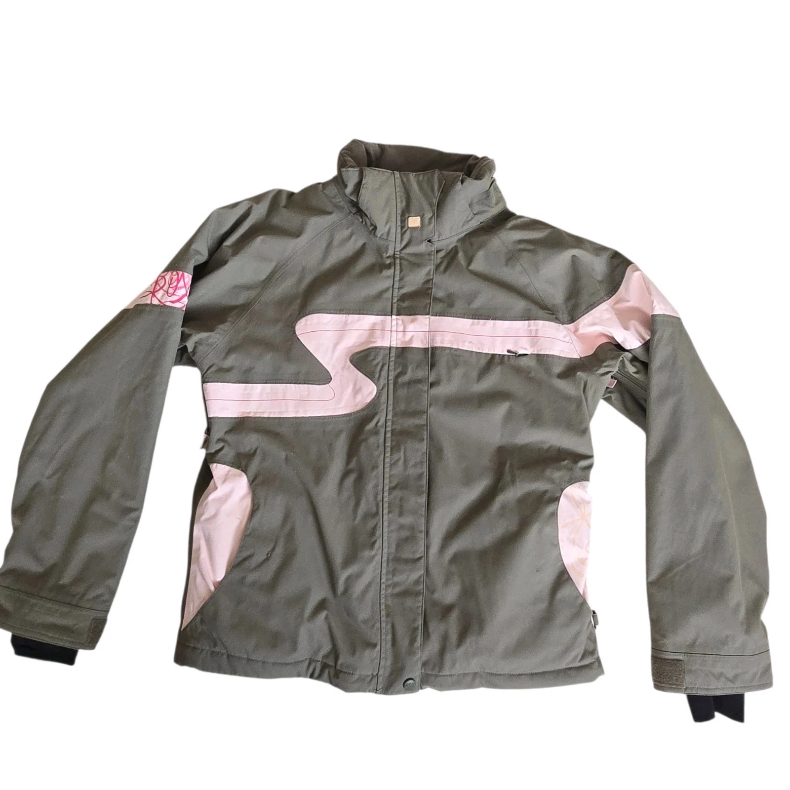 Roxy Snow Y2k Pink And Grey Outdoors Sporty Snowboarding Jacket MediumSee Notes
Opens in a new windo