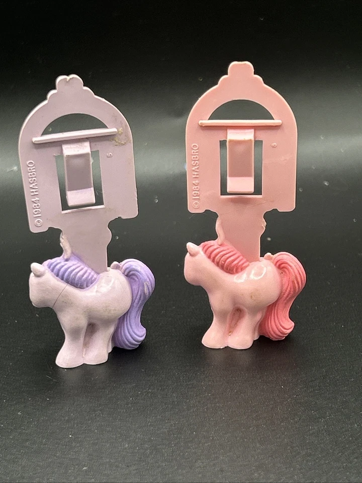 RARE! My Little Pony Bookmark Clips Set of 4 1984 McDonalds Happy Meal Regional  - Image 2 of 3