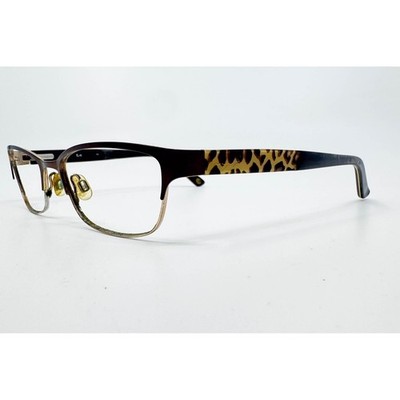 Hellcat Eyeglasses Womens Brown Topaz Leopard Print BB5064 51-17-130