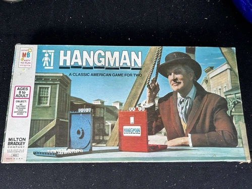 Vintage 1976 Milton Bradley Classic American Hangman Board Game From 1976 VGC