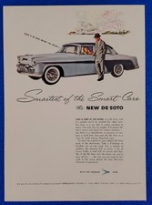 1955 Vintage De Soto Fireflite 4 Dr Hardtop Original Classic Print American Icon