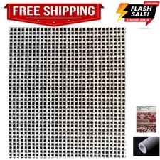 Needlepoint Canvas 13 Mesh Cotton White Blank Embroidery Fabric   19" x 17"