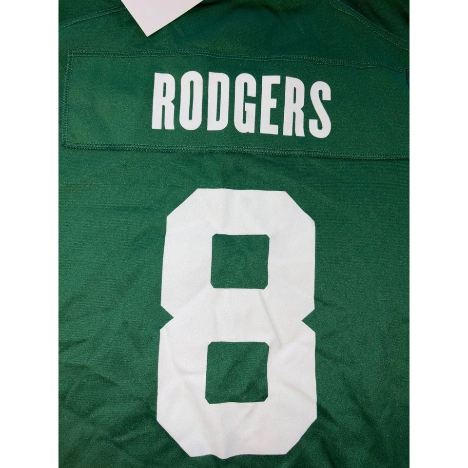Camiseta deportiva para niños Nike Aaron Rodgers New York Jets #8 nueva con etiquetas - grande juvenil Foto 4 de 4