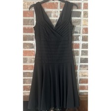 Womens White House Black Market Little Black Dress SZ 6 F19