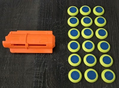 Nerf Replacement VORTEX PRAXIS 10-Disc Round Magazine Clip w 18 Ammo Discs