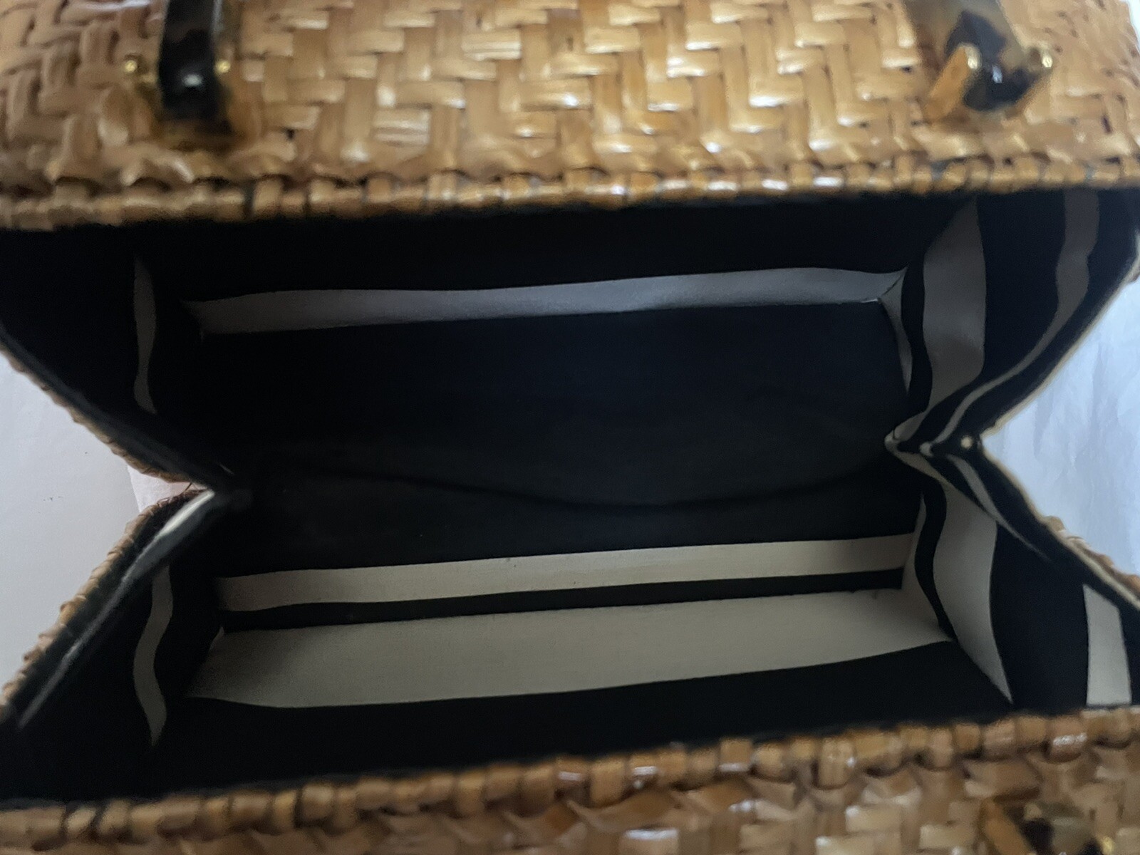Vintage Kate Spade Italian Wicker Handbag image 10