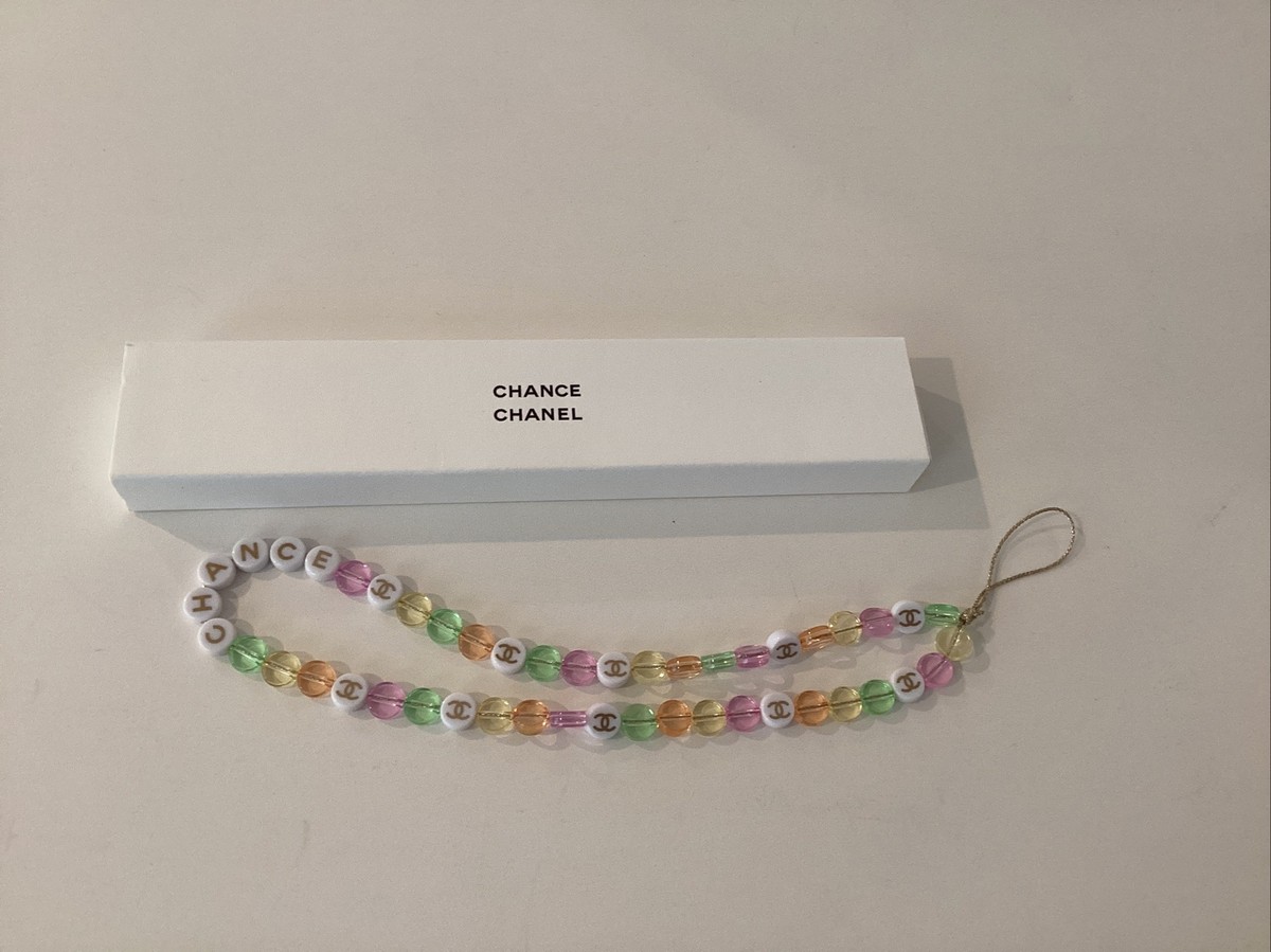 CHANEL CHANCE Cellphone Charm Beaded Charm Strap New Gift